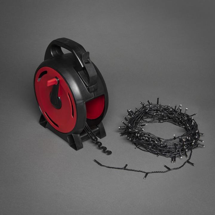 Actual product image Konstsmide LED light chain with cable reel (37.93 m)