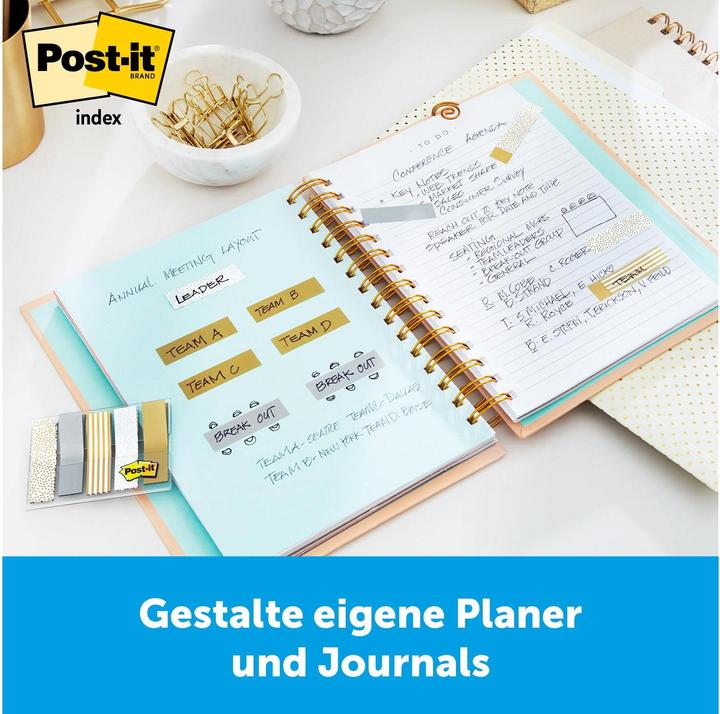 Produktbild Post-it Index Mini Metallic (1 x 7 x 14.5 cm)