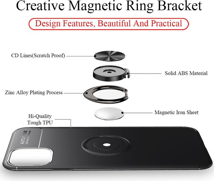 Image du produit Nalia Étui en silicone pour bague matte (Apple iPhone 11 Pro Max)