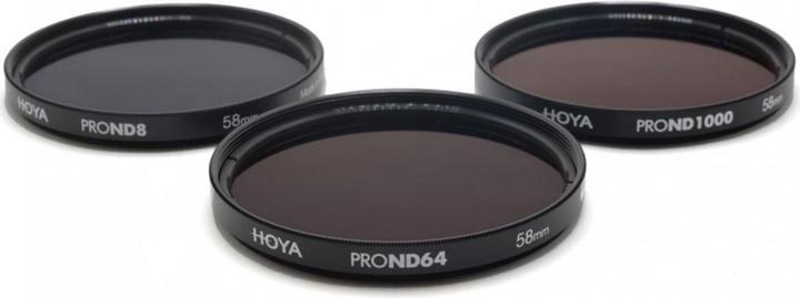 Hoya PRO ND Filter Kit 8/64/1000 Filterset (58 mm, ND- / Graufilter)