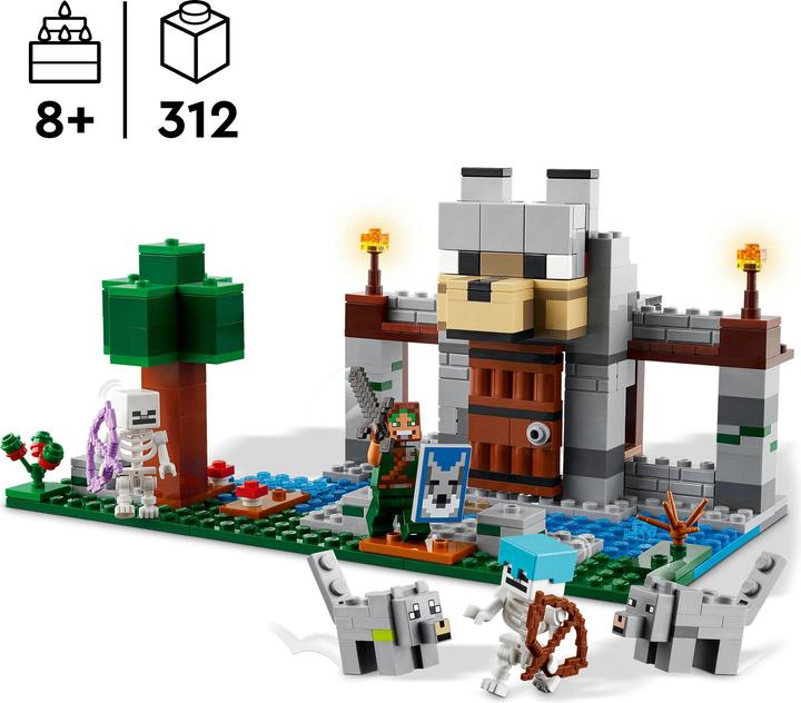 Image du produit LEGO 21261 La forteresse des loups (21261, LEGO Minecraft)