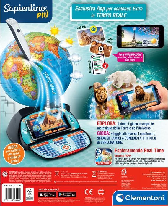 Image du produit Clementoni Explorer le monde en temps réel (Italien)