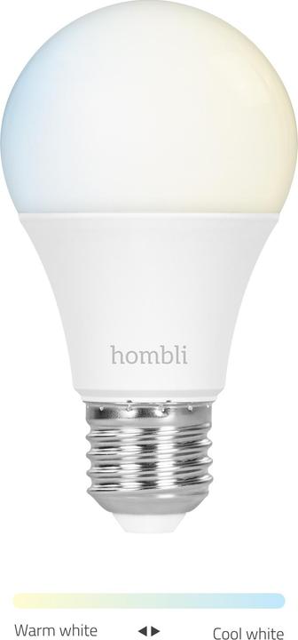 Produktbild Hombli Smart Bulb CCT (E27, 9 W, 800 lm, 1 x, F)