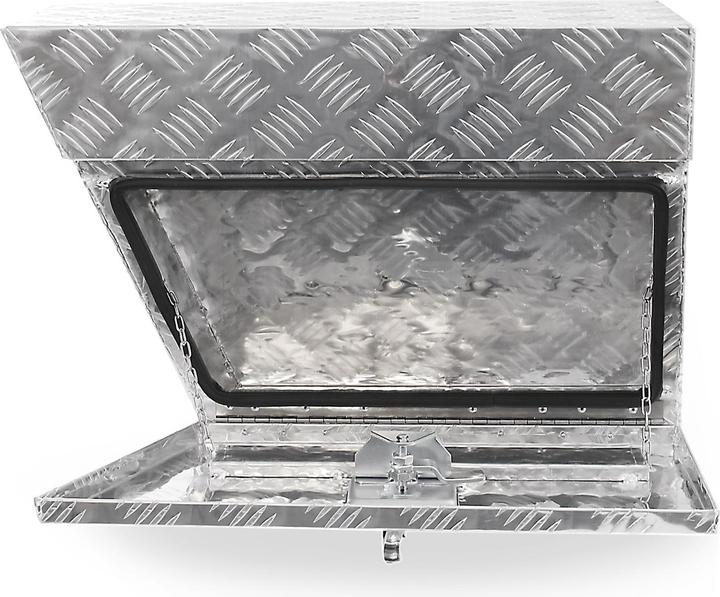 Produktbild XPOtool Aluminium Unterflurbox Links 60x25x40cm Deichselbox Staubox Staukasten