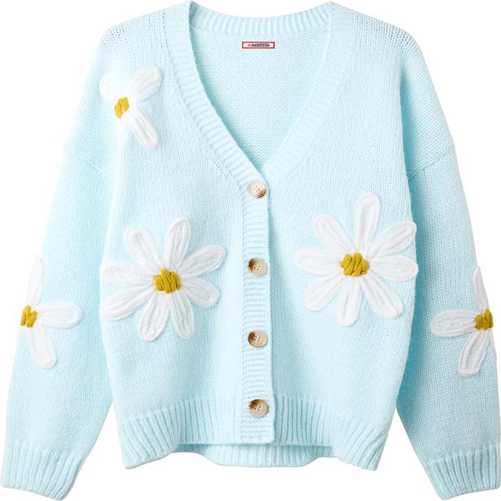 Actual product image Joe Browns Daisy Applique V-Neck Cardigan (36)