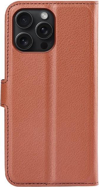 Actual product image MU Classic Litchi Leather Bookcover Series (Apple iPhone 16 Pro)
