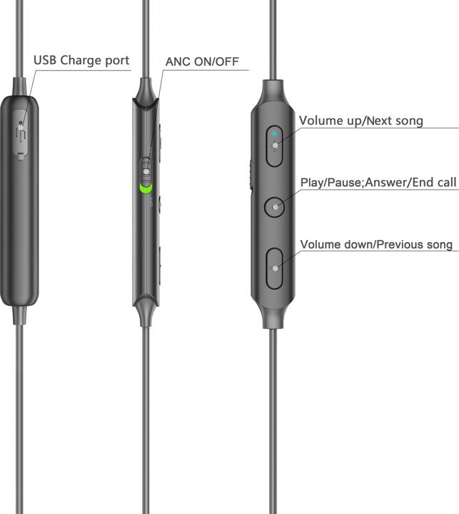 Actual product image Denver BEN-151 (ANC, 6 h, Wireless)