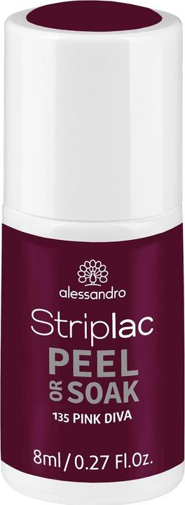 Alessandro Striplac Peel or Soak Pink Diva 8 ml (Nr. 908 - Pink Diva, Abziehbarer Nagellack)