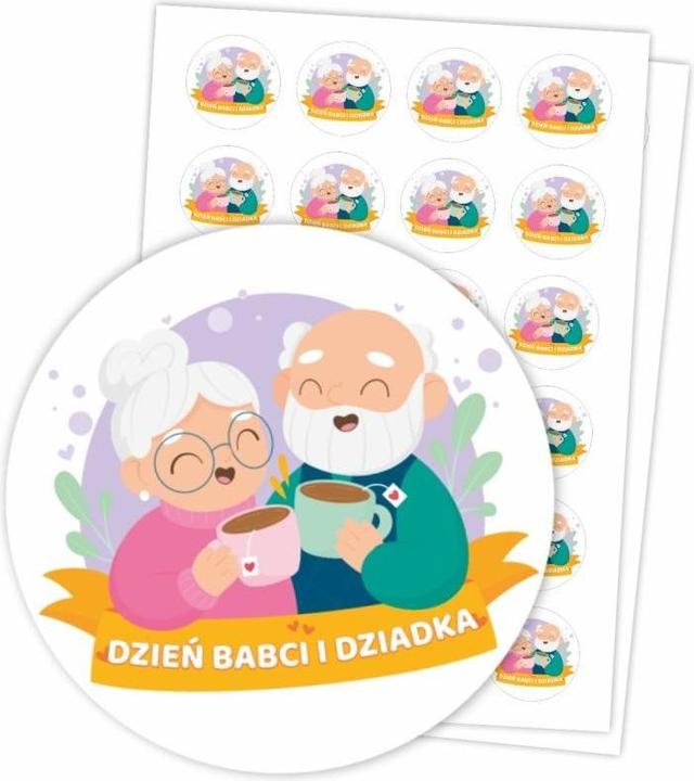 Actual product image LearnHow Aufkleber - Oma- und Opa-Tag 40mm 48 Stk.