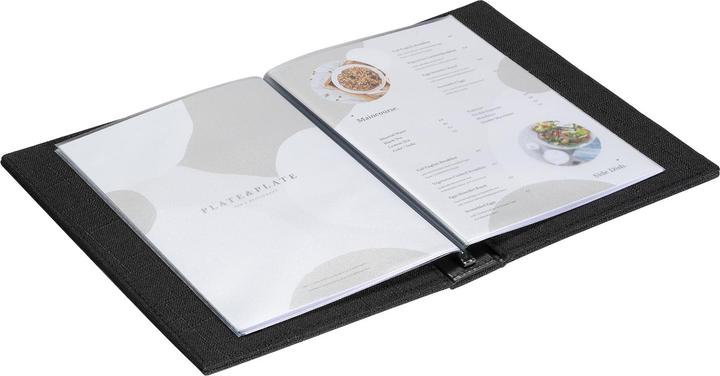 Image du produit Europel Chemise pour menus LEINEN, DIN A5, noir (A5, 1 x)