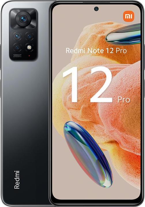 Image du produit Xiaomi Redmi Note 12 Pro (128 Go, Gris graphite, 6.67", Double SIM, 108 Mpx, 4G)
