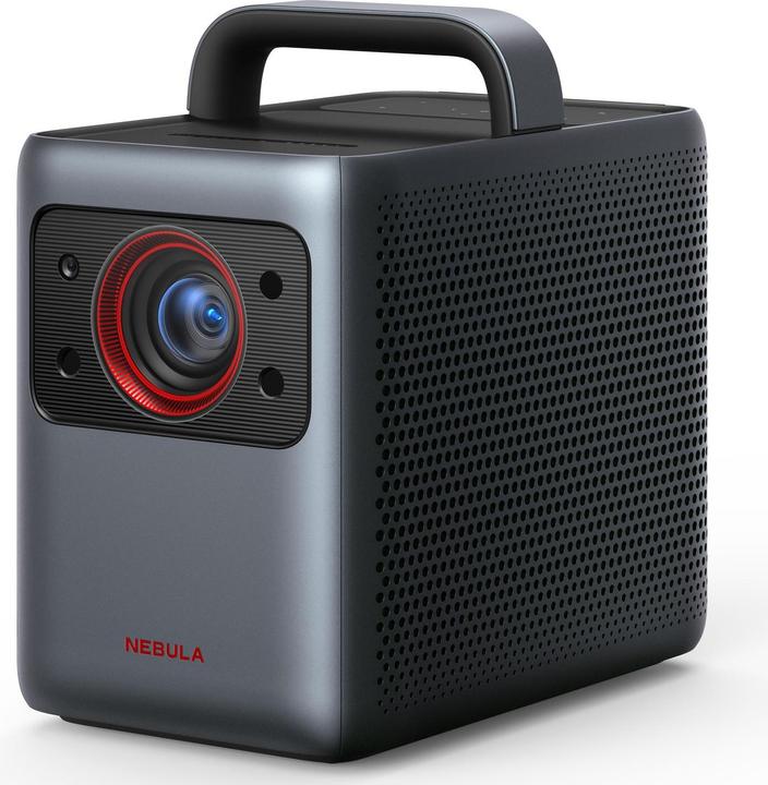Actual product image Nebula Cosmos Laser 4K black mobile projector 4K UHD 2200 ANSI Lumen HDR10 Dolby Audio