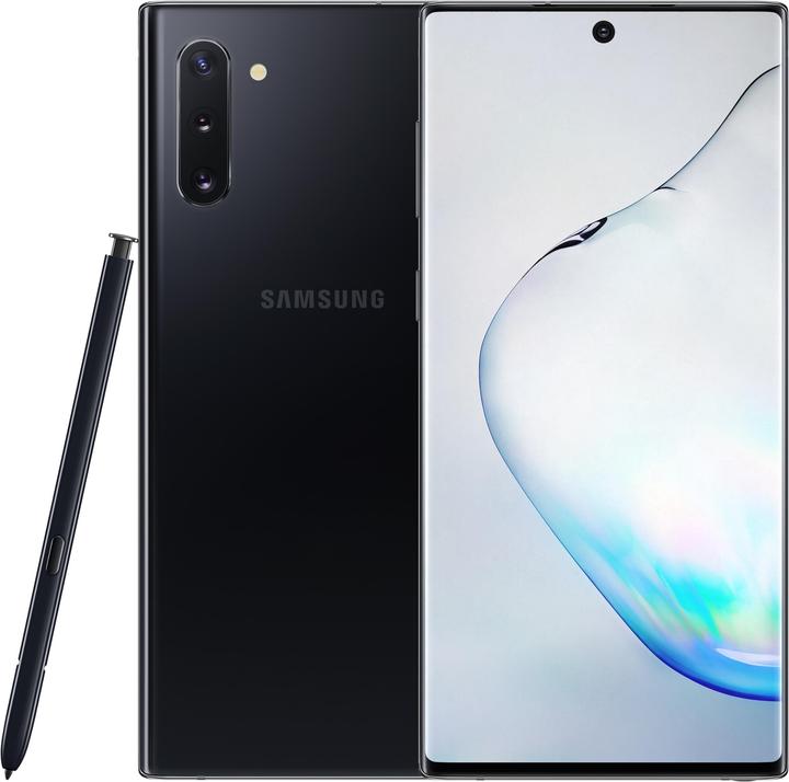 Produktbild Samsung Galaxy Note10 EU (256 GB, Aura Black, 6.30", Dual SIM, 16 Mpx, 4G)