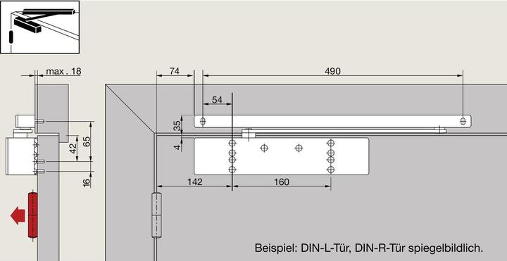 Actual product image Dormakaba Door closer TS 98 XEA G-N | EN 1-6 | with guide rail without hold-open black