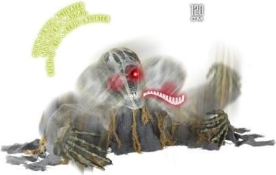 Image du produit Widmann Squelette de zombie animé avec mouvement et rire 120cm