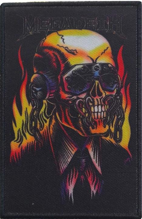 Megadeth Aufnäher zum Aufbügeln Flaming Vic Polyester