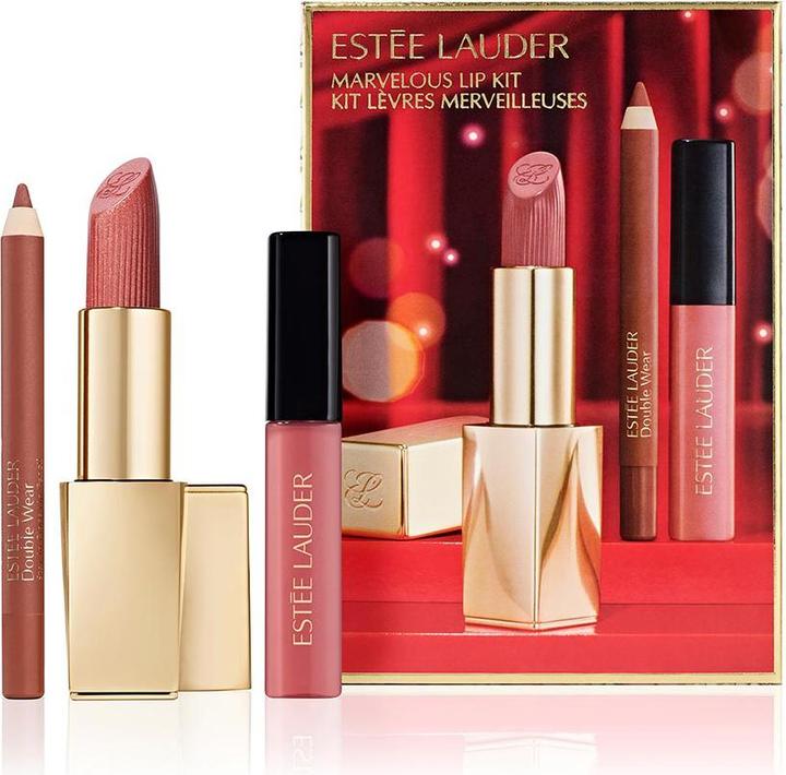 Produktbild Estée Lauder Special - Nude Lip Kit Set (818 (Originalgrösse), 008 (8g), Unveil (4.6ml))