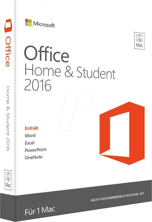 Image du produit Microsoft Bureau 2016 Famille et étudiants (1 Utilisateur, 12 mois)