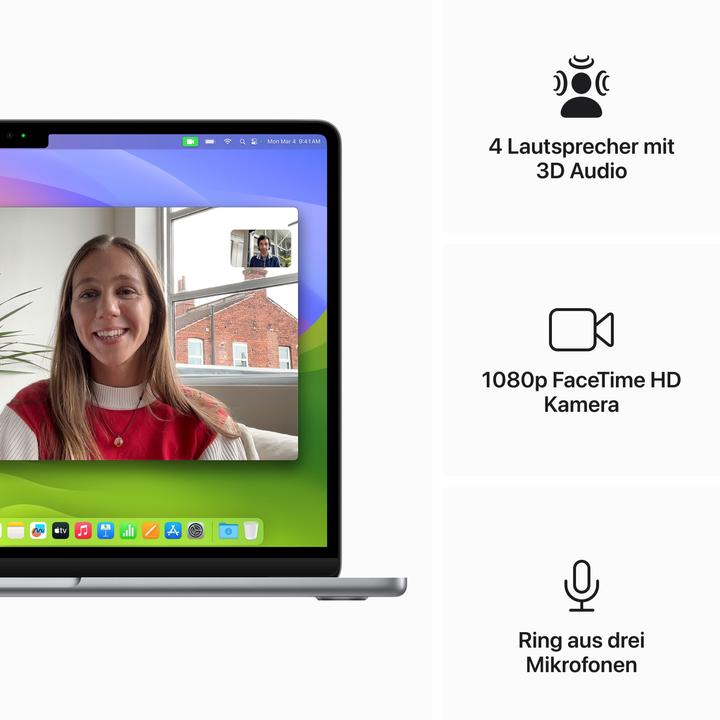 Immagine prodotto Apple MacBook Air – 2024 (13.60", M3, 16 GB, 1000 GB, DE)