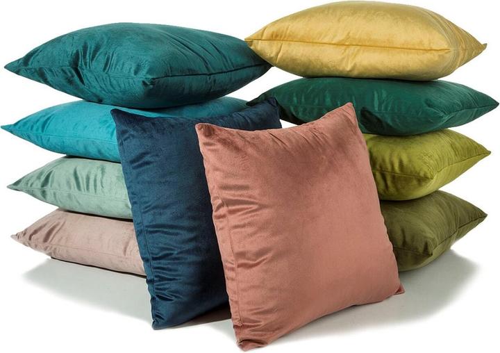 Productafbeelding Eurofirany Eenkleurige fluwelen kussenhoes 40 x 40 cm (40 x 40 cm)