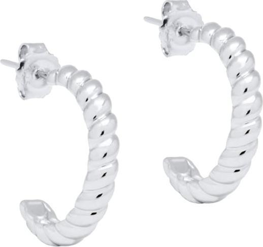 Image du produit Candy Créoles Twist, argent sterling 925 (Argent sterling 925)