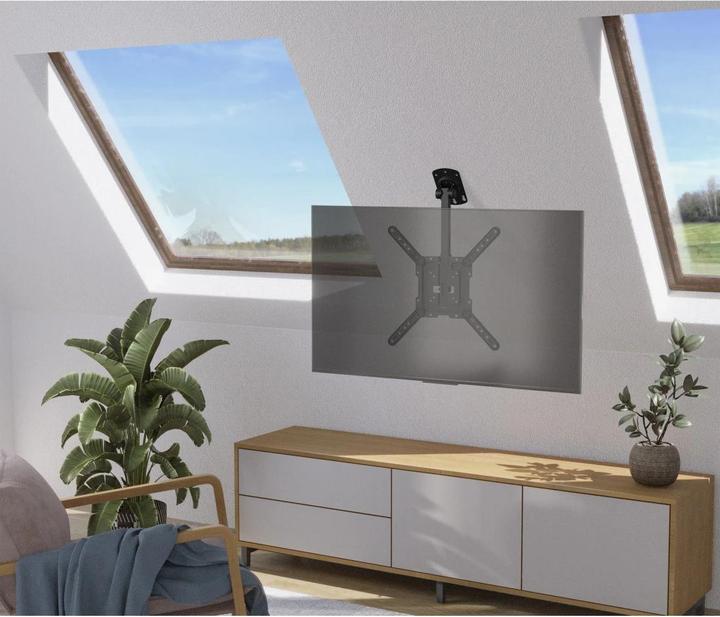 Actual product image Hama TV ceiling mount swivelling, height-adjustable, 400x400, 165 cm (65"), SW (Ceiling, 65", 40 kg)