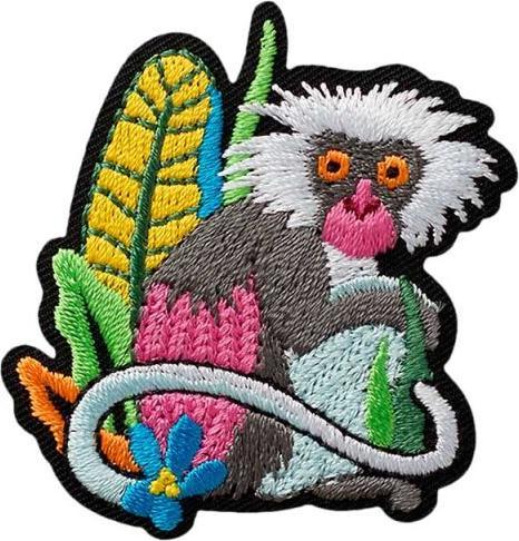 Produktbild Mono Quick Applikationen - Kids and Hits - aufbügelbar Affe bunt farbig 5x5,1 cm 1 Stück (1 x)