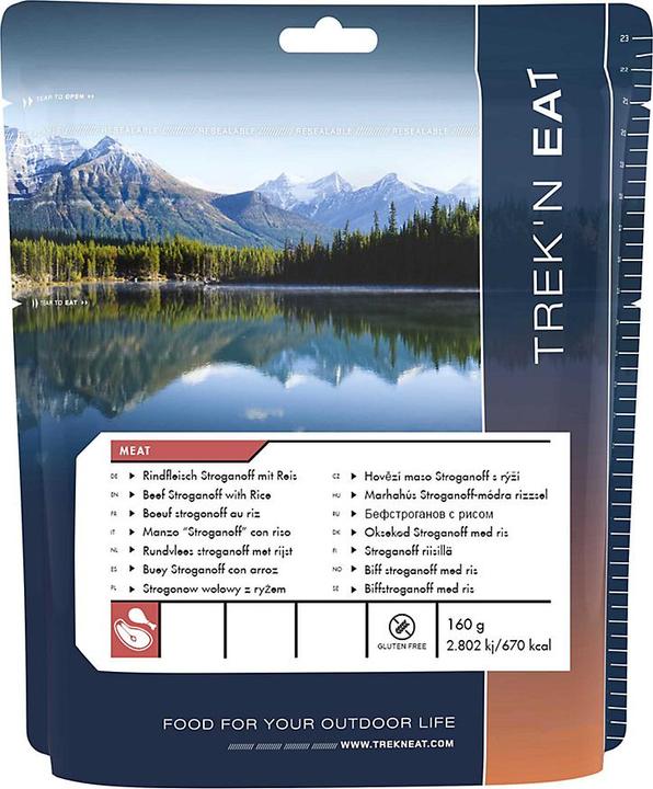 Produktbild Trek'n Eat Rindfleisch Stroganoff mit Reis (160 g)