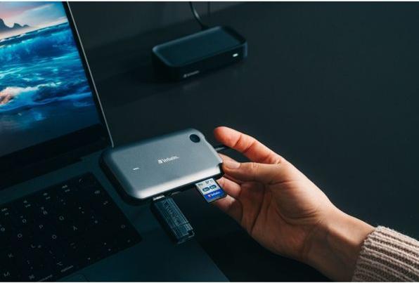 Produktbild Verbatim USB-C-Wireless-Display-Adapter 1080P mit Hub WDA-01 (USB-C, 1 Ports)