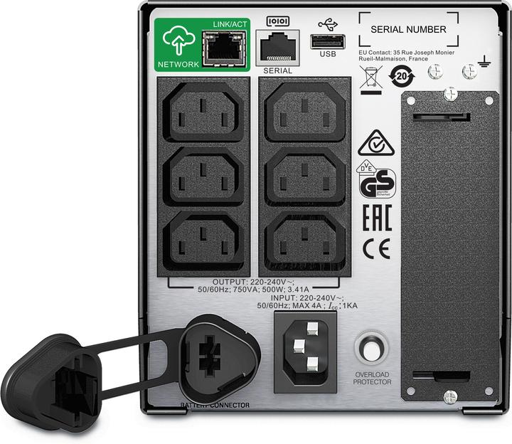 Image du produit APC Smt750i (750 VA, 500 W, Line-interactive Onduleur)