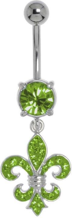 Immagine prodotto Bijouteria Piercing ventre (Ottone rodiato in ottone rodiato, Acciaio chirurgico 316L, Vetro (di orologio))