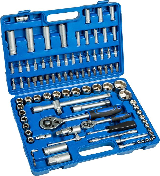 Image du produit tectake Steckschlüsselsatz (1/4", 1/2", 4 mm, 4,5 mm, 5 mm, 5,5 mm, 6 mm, 7 mm, 8 mm, 9 mm, 10 mm, 11 mm, 12 mm, 13 mm, 14 mm, 15 mm, 16 mm, 17 mm, 18 mm, 19 mm, 20 mm, 21 mm, 22 mm, 23 mm, 24 mm, 27 mm, 30 mm, 32 mm)