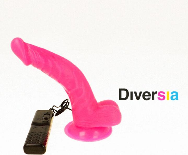 Produktbild Diversia Flexibler Vibrierender Dildo 21,5 cm - Lila