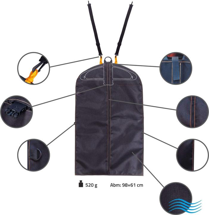 Image du produit Lanco Sac à vêtements de voyage (idéalement utilisable avec le cintre LI-5965)