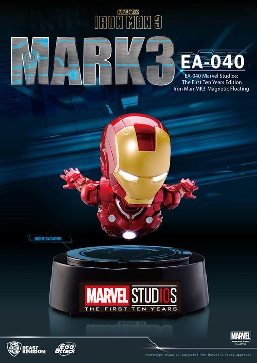 Produktbild Beast Kingdom Iron Man 3 Egg Attack Schwebe-Modell Iron Man Mark III 16 cm