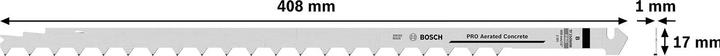 Produktbild Bosch Professional Zubehör PRO Aerated Concrete TF350NHM Tandemsägeblatt-Set, 408 mm, 2-tlg.