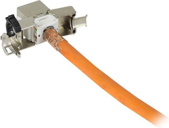 Produktbild Synergy 21 Keystone,Modul, TP-BuchseRJ45, CAT6A, 500MHz, Slim-line, mit Kabelklemme, Synerg (Keystone Modul)
