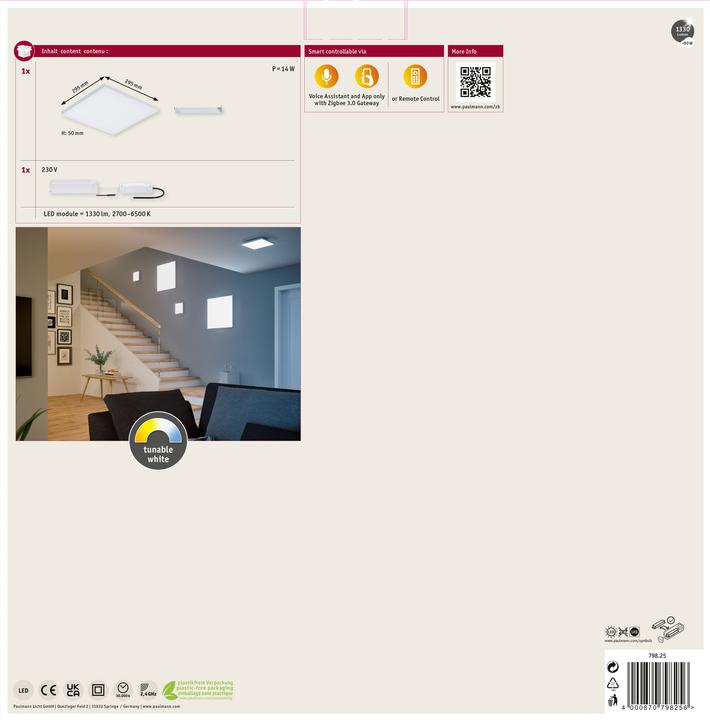 Actual product image Paulmann Panel Verlora Zigbee (1330 lm)