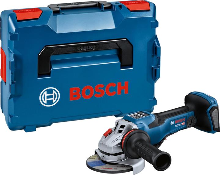 L-BOXX 136, Zusatzhandgriff Vibration Control, anklippbare Trennschutzhaube aus Metall, Schnellspannmutter, GWS 18V-15 PSC