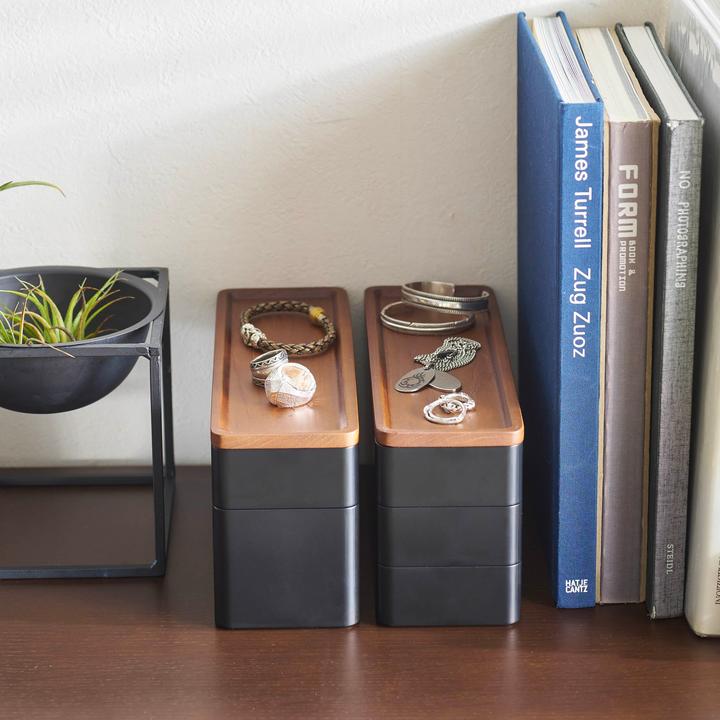 Actual product image Yamazaki 3-tier accessory shelf RIN
