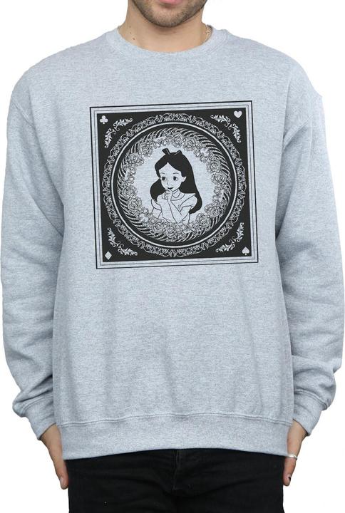 Actual product image Disney Mens Alice In Wonderland Box Sweatshirt (L)