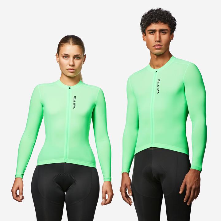 Produktbild Van rysel Radtrikot Rennrad langarm Sommer RCR 2 Unisex Grün (S)