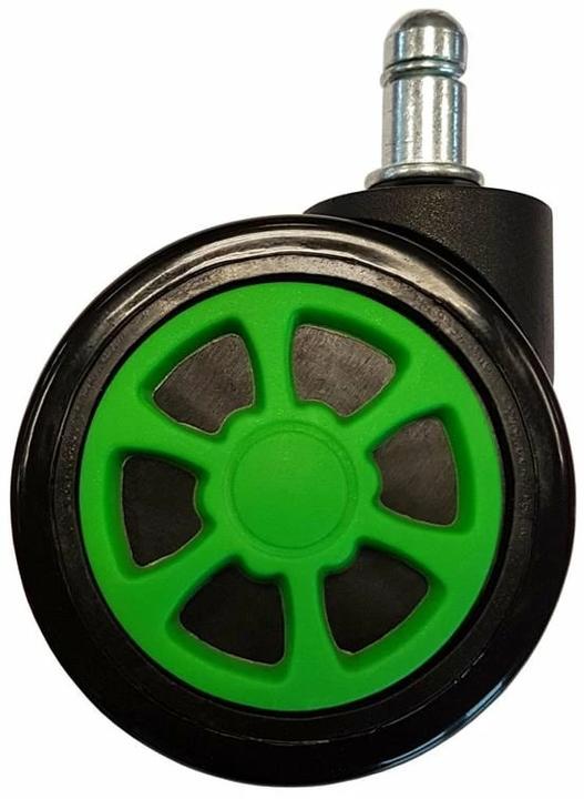 Image du produit LC-Power Roulettes de remplacement pour chaise de jeu Jeu de 5 roulettes vertes