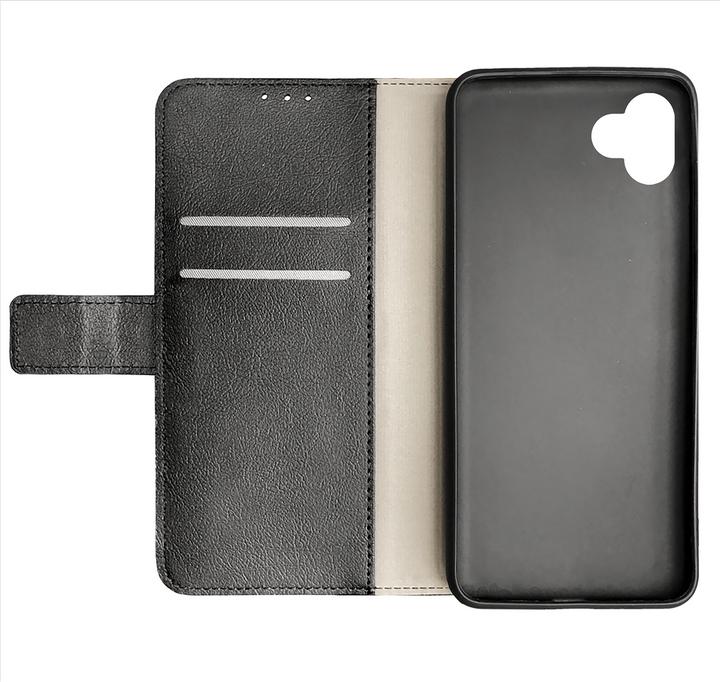 Actual product image Cazy Book Case Compatible with Samsung Galaxy A04 - Foldable Leatherette Cover - (Samsung Galaxy A04)
