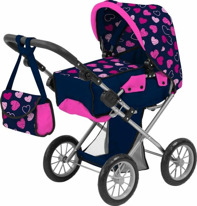 Amia AM Puppenwagen "Herz", mit Tasche
