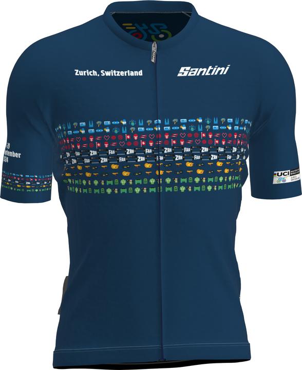 Produktbild Santini Kurzarmtrikot UCI WC 2024 Zürich Unisex (XXL)