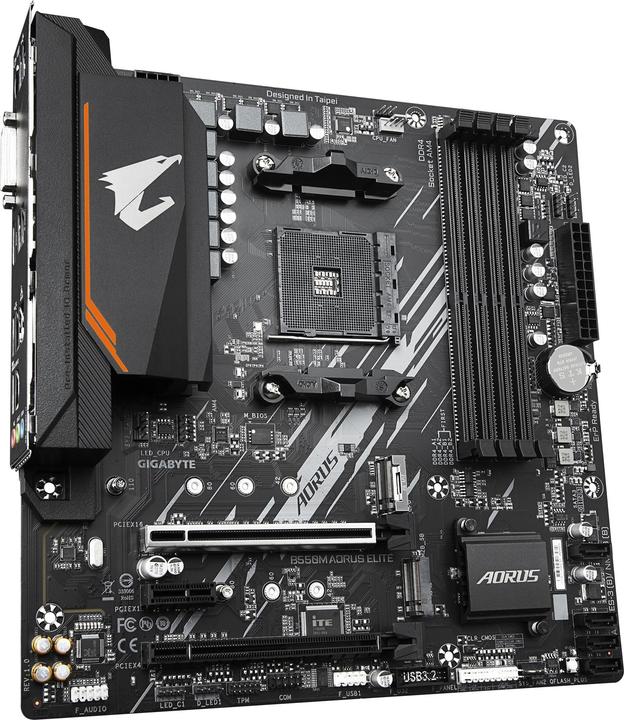 Actual product image Gigabyte B550 AORUS ELITE (AM4, AMD B550, mATX)