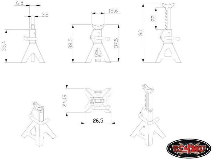 Actual product image Rc4Wd Support stand 3T