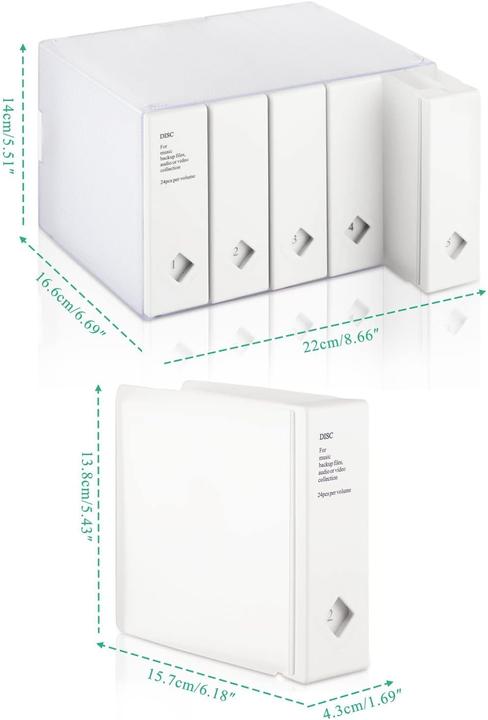 Produktbild AhfuLife CD|DVD|Blu-ray Aufbewahrungsboxen