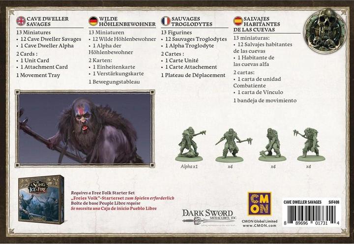 Actual product image Cmon A Song of Ice & Fire - Cave Dweller Savages